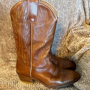 Weyenberg Brown Cowboy Boots Size 7.5 - Made In Spain 48504